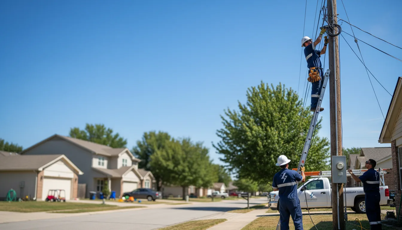 Residential electrician providing installation services in Alba, MO